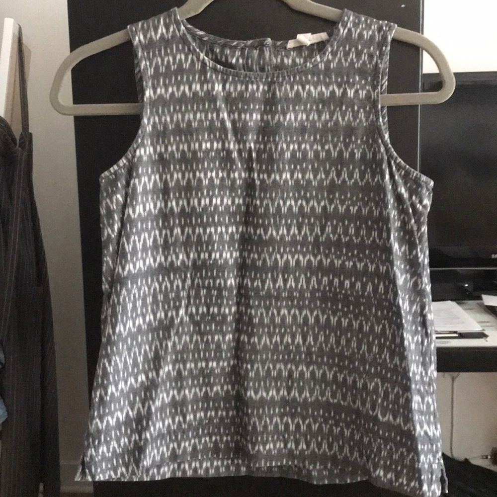 Eileen Fisher sleeveless cotton top, size XXS